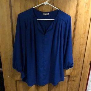 Royal blue blouse